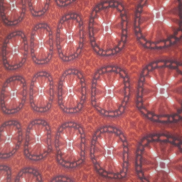 Olsen Long Sleeve Blouse, Dark Red, Size Large (14) - Picture 11 of 11